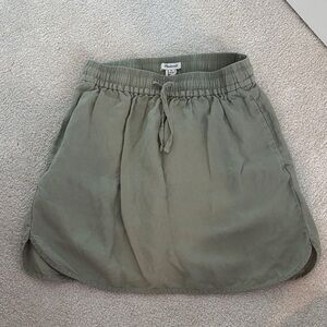 Madewell Sage Green Mini Skirt